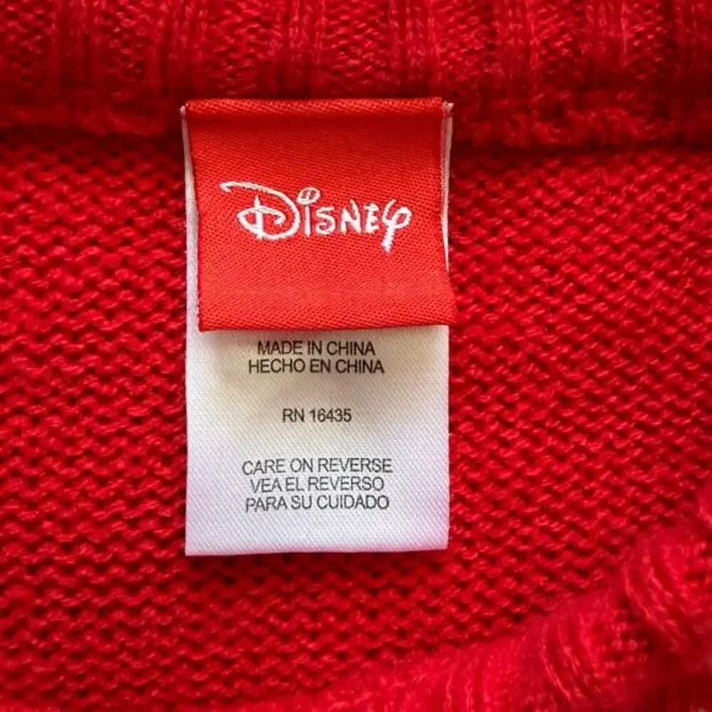 Disney Mickey Minnie Christmas Sweater Size 5T Red Holiday Fair‎ Isle Winter